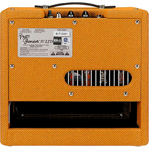 Fender Pro Junior IV 15W 1x10 Tube Guitar Combo Amplifier Lacquered Tweed