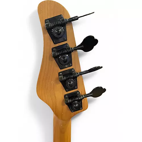 Used Schecter Guitar Research J4 EXOTIC Vintage Sunburst Electric Bass Guitar Vintage Sunburst