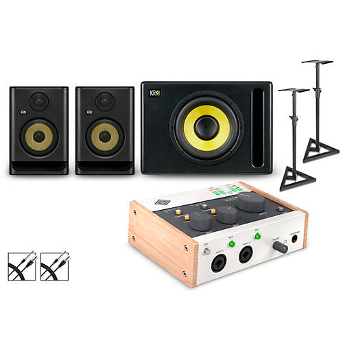 Universal Audio Volt 276 with KRK ROKIT G5 Studio Monitor Pair & S10 Subwoofer (Stands & Cables Included) ROKIT 5