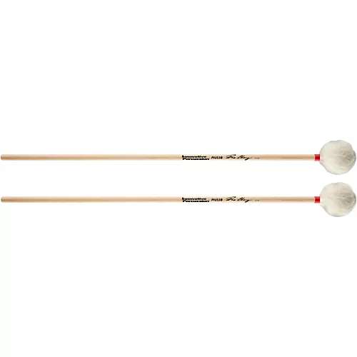 Innovative Percussion Medium General Marimba Mallets with Birch Handle White Yarn Medium