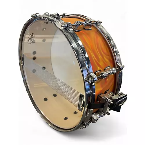 Used TAMA 14X5 Superstar Snare Orange Drum Orange 210