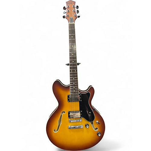 Used Eart E325 HONEYBURST Hollow Body Electric Guitar HONEYBURST