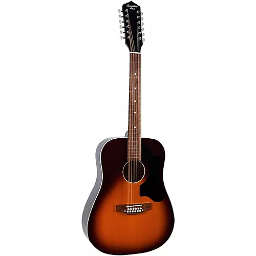 Recording King Dirty 30s Series 9 Dreadnought 12-String Sitka Spruce-Whitewood Acoustic-Electric Guitar Tobacco Sunburst