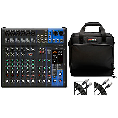 Yamaha MG12XUK 12-In 2-Bus Mixer With Gator Mixer Bag and Cables