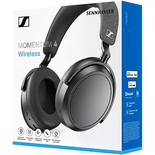 Sennheiser Momentum 4 Bluetooth Over-Ear Headphones Black