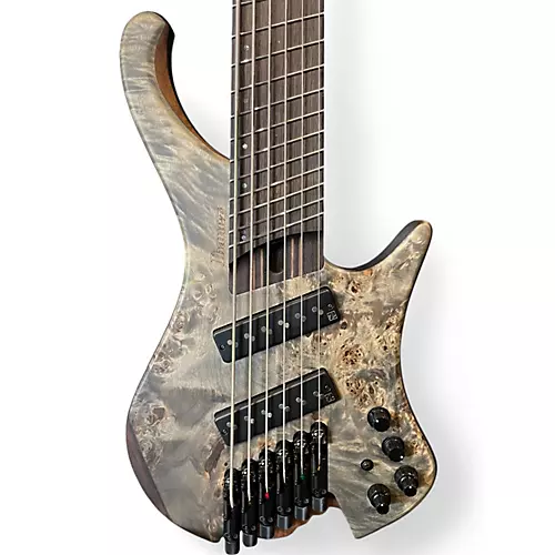 Used Ibanez EHB1506MS Black Ice  Electric Bass Guitar Black Ice
