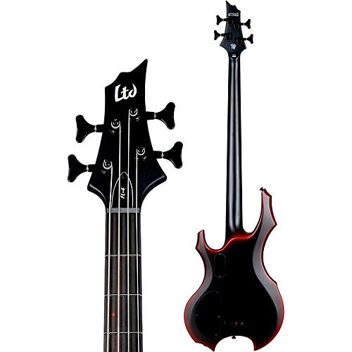 ESP LTD Fred LeClerq FL-4 Electric Bass Guitar Bloodburst Satin