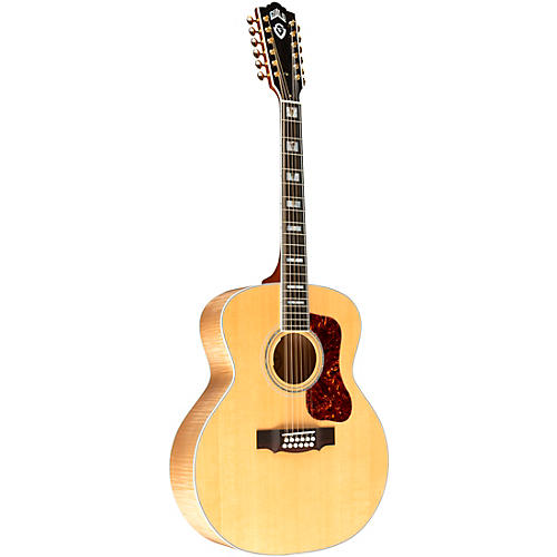 Guild F-512E Maple Jumbo 12-String Acoustic-Electric Guitar Antique Burst
