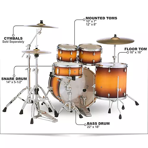 Pearl Decade Maple 5-Piece Shell Pack With 22