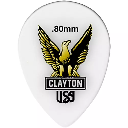 Clayton Acetal Small Teardrop Guitar Picks 1.26 mm 1 Dozen