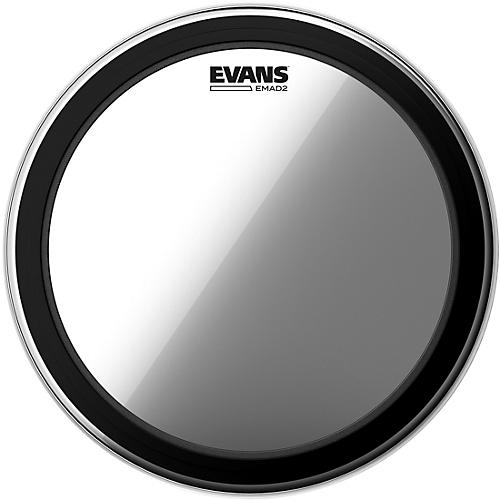 EVANS EMAD 2 Clear Batter Bass Drum Head 26 in.