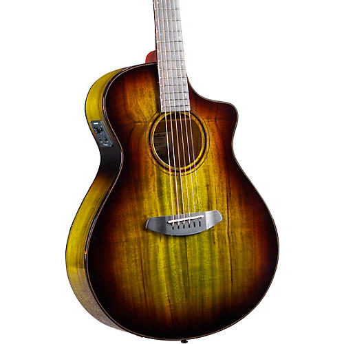Breedlove Pursuit Exotic S CE Concert Acoustic-Electric Guitar Blackberry