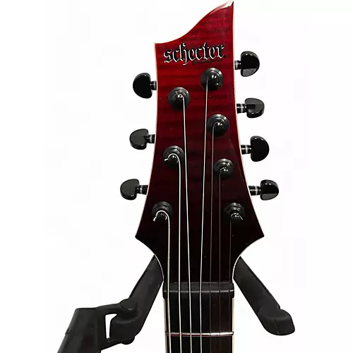 Used Schecter Guitar Research C-7 SLS ELITE BLOODBURST Solid Body Electric Guitar BLOODBURST
