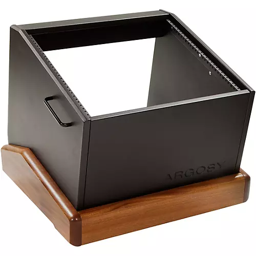 Argosy Rack 'n Roll H10 10 Space Rolling Rack with Mahogany Base