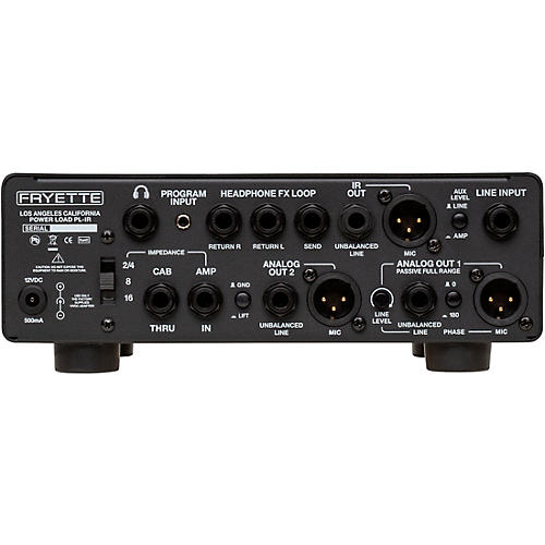 Fryette Power Load IR Reactive Load with Speaker Cabinet Simulation Black and Silver