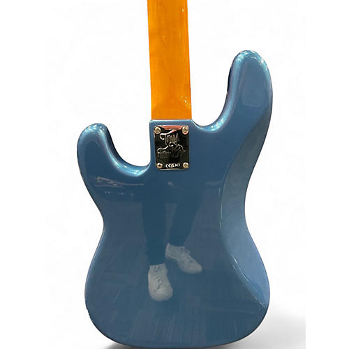 Used Fender Tony Franklin Signature Fretless Precision Bass Lake Placid Blue Electric Bass Guitar Lake Placid Blue
