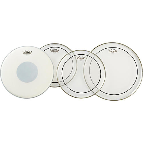 Remo Clear Pinstripe Pro Pack With Free 14