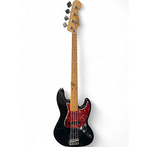 Used 2017 Fender Standard Jazz Bass Black Electric Bass Guitar Black