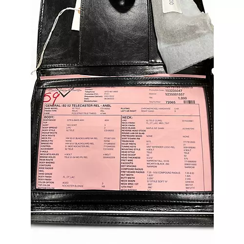 Used 2023 Fender 52' Custom Shop Telecaster Relic Butterscotch Solid Body Electric Guitar Butterscotch