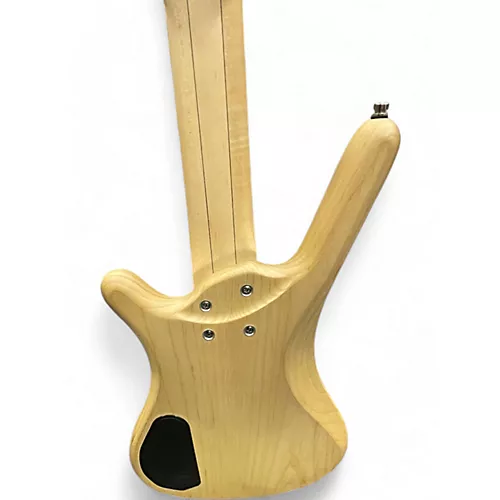 Used RockBass by Warwick CORVETTE $$ 5 STRING Natural Electric Bass Guitar Natural