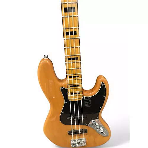 Used Squier Classic Vibe 70s Jazz Bass Natural Electric Bass Guitar Natural