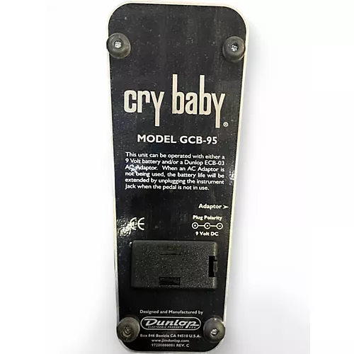 Used Dunlop GCB95 Original Crybaby Wah Effect Pedal