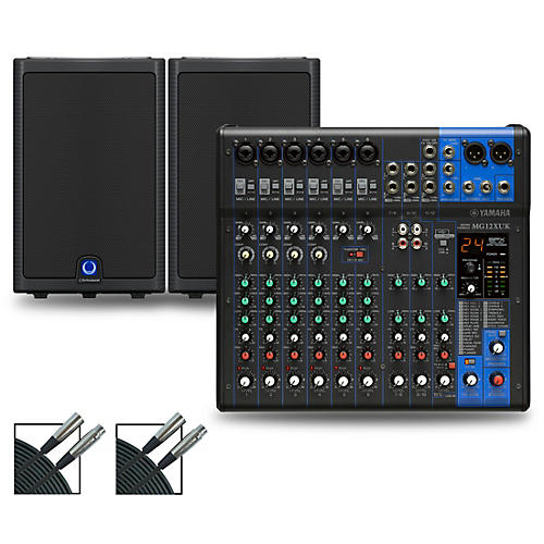 Yamaha MG12XUK Mixer with Turbosound Milan Speakers 10