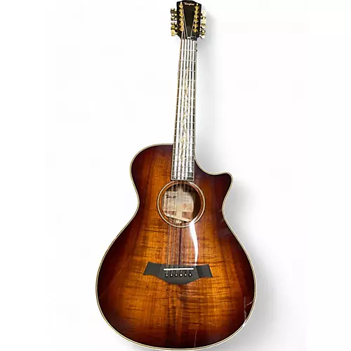 Used Taylor K62CE 2 Color Sunburst 12 String Acoustic Electric Guitar 2 Color Sunburst