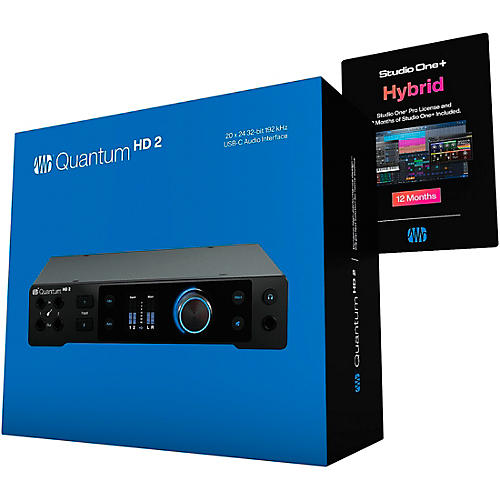 PreSonus Quantum HD 2 USB-C 20x24 Audio Interface With Studio One Pro & 12-Month Studio One+ Hybrid Membership Included