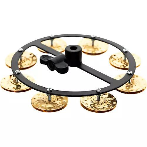 MEINL Headliner Series Hand Hammered Brass Jingles Hi-Hat Tambourine Single Row