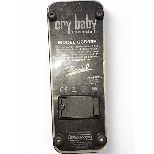 Used Dunlop GCB95F Crybaby Classic Wah With Fasel Inductor Effect Pedal