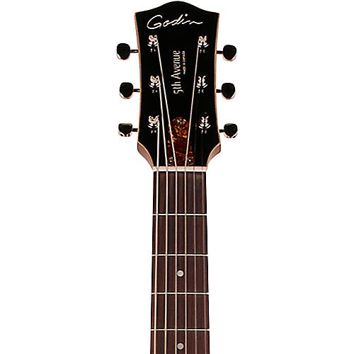 Godin 5th Avenue CW Kingpin II HB Hollow Body Electric Guitar Cognac Burst