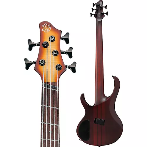 Ibanez BTB705LM 5-String Multi-Scale Electric Bass Guitar Cosmic Blue Starburst Low Gloss