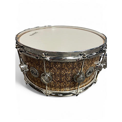 Used DW 14X6.5 Collectors Series Snare Snakeskin Drum Snakeskin 213