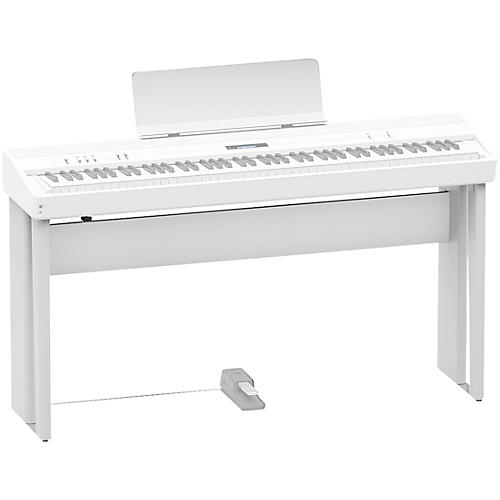 Roland FP-90X Digital Piano With Matching Stand and DP-10 Pedal White