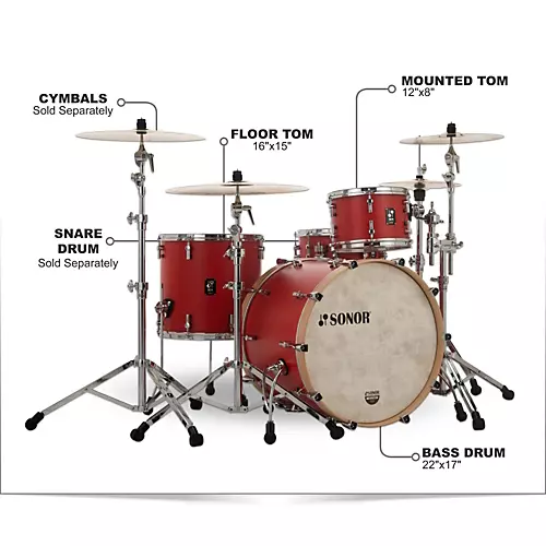 SONOR SQ1 3-Piece Shell Pack With 22