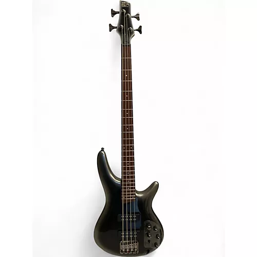 Used Ibanez SR300E Silver Electric Bass Guitar Silver
