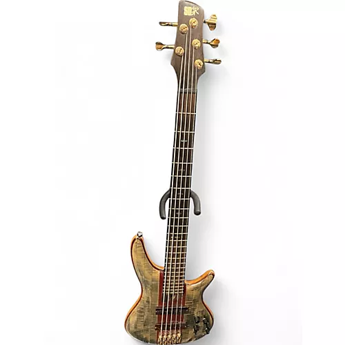Used Ibanez SR5CMDX Black Ice Low Gloss Electric Bass Guitar Black Ice Low Gloss