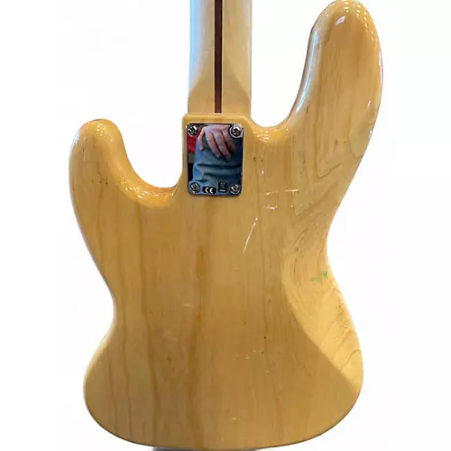 Used 2020 Fender Deluxe Jazz Bass Natural Electric Bass Guitar Natural