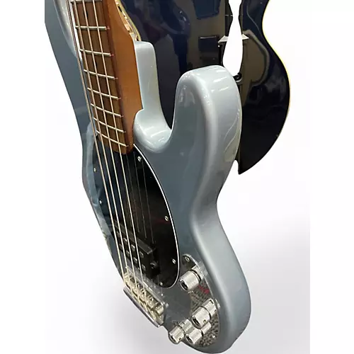 Used Sterling by Music Man Stingray Firemist silver Electric Bass Guitar Firemist silver