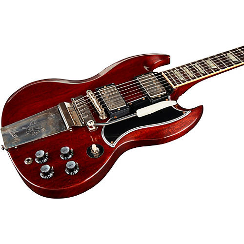 Gibson Custom Murphy Lab 1964 SG Standard Reissue With Maestro Ultra Light Aged Electric Guitar Cherry Red