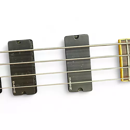 Used Schecter Guitar Research 004 diamond series Trans Red Electric Bass Guitar Trans Red