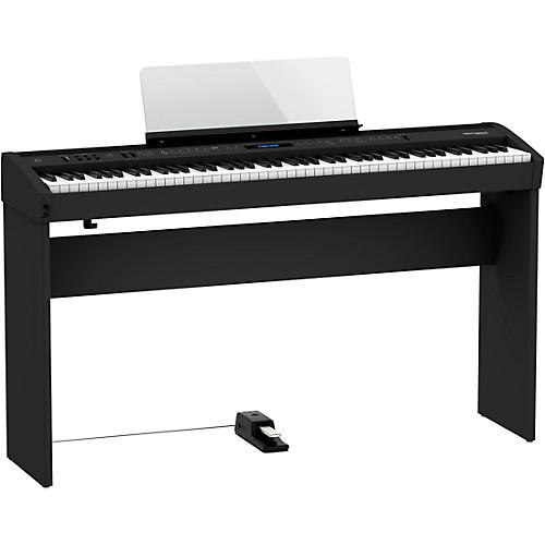 Roland FP-60X Digital Piano With Matching Stand and DP-10 Pedal White