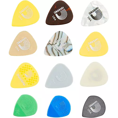 D'Addario Assorted Variety Pick 12-Pack Medium