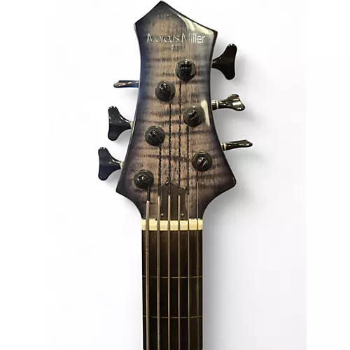 Used Sire M7 FRETLESS Trans Black Electric Bass Guitar Trans Black