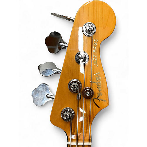 Used Fender American Ultra Jazz Bass Blue Electric Bass Guitar Blue