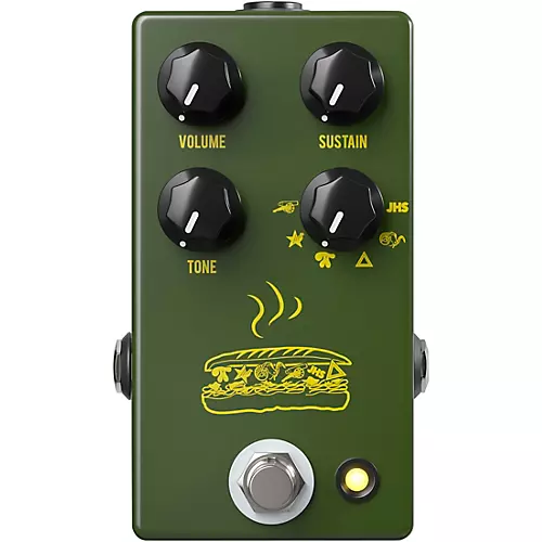 JHS Pedals Muffuletta Distortion/Fuzz Guitar Effects Pedal Army Green