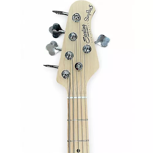 Used Sterling by Music Man Ray5 5 String Chopper Blue Electric Bass Guitar Chopper Blue