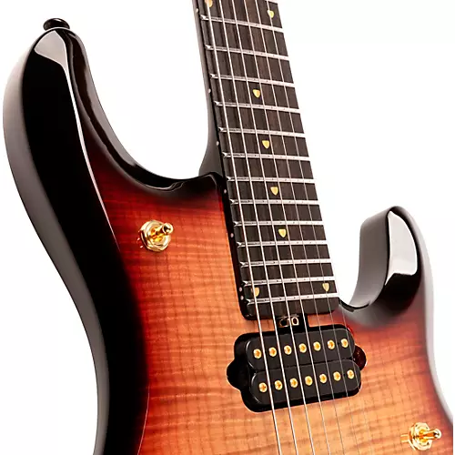 Ernie Ball Music Man 20th Anniversary John Petrucci JP7 7-String Electric Guitar Honey Butter Burst