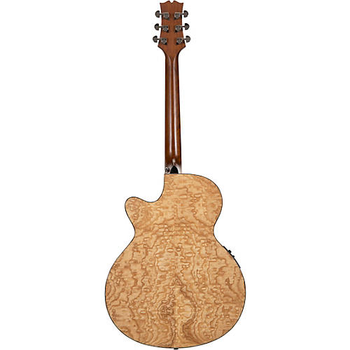 Mitchell MX430QAB Exotic Series Acoustic-Electric Midnight Black Edge Burst